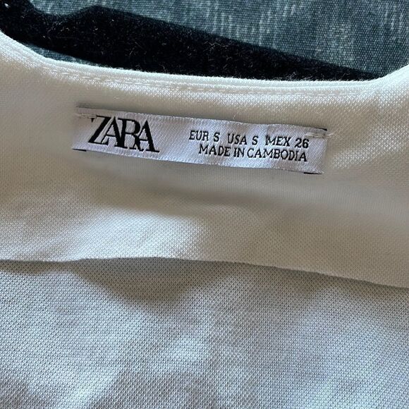 Zara Boho Pom Pom Tassel Midi Dress White S - Picture 10 of 15